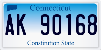CT license plate AK90168