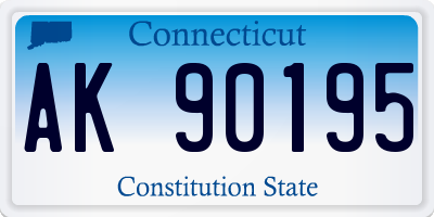 CT license plate AK90195