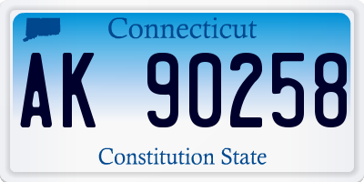 CT license plate AK90258
