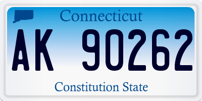 CT license plate AK90262