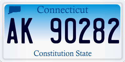 CT license plate AK90282