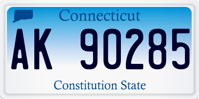 CT license plate AK90285