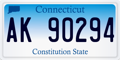CT license plate AK90294