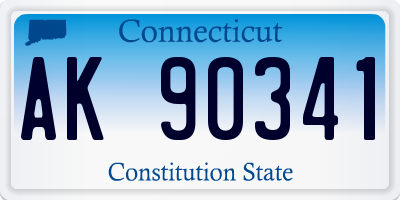CT license plate AK90341