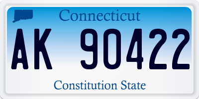 CT license plate AK90422