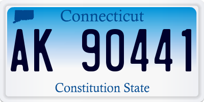 CT license plate AK90441