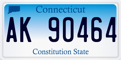 CT license plate AK90464