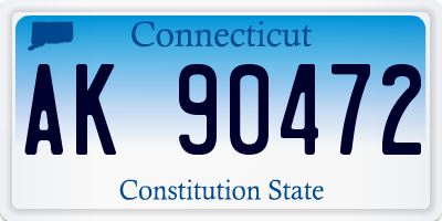 CT license plate AK90472