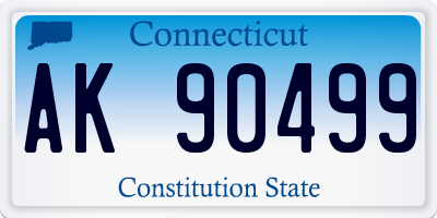 CT license plate AK90499