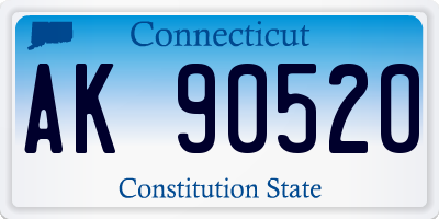 CT license plate AK90520