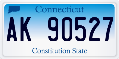 CT license plate AK90527