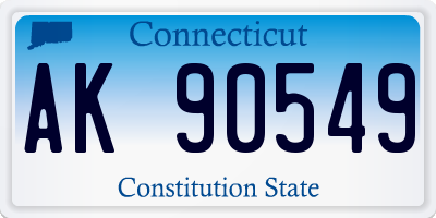 CT license plate AK90549