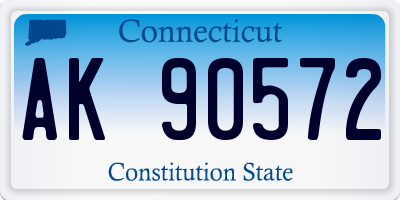CT license plate AK90572
