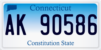 CT license plate AK90586