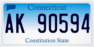 CT license plate AK90594