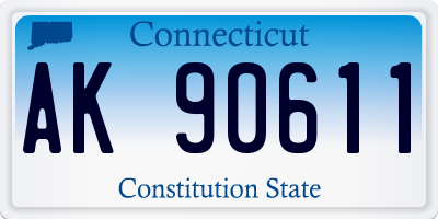 CT license plate AK90611