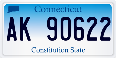 CT license plate AK90622