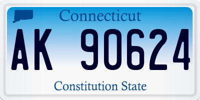 CT license plate AK90624