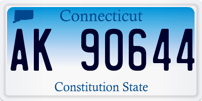 CT license plate AK90644