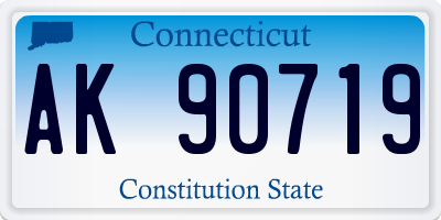 CT license plate AK90719