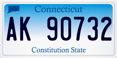 CT license plate AK90732