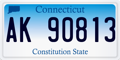 CT license plate AK90813