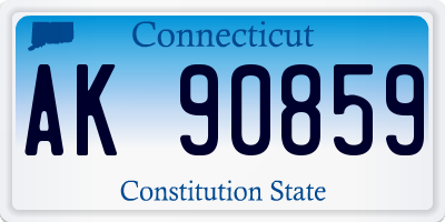CT license plate AK90859