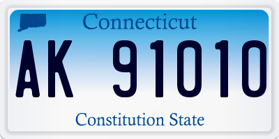 CT license plate AK91010