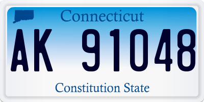 CT license plate AK91048
