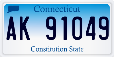 CT license plate AK91049
