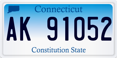 CT license plate AK91052