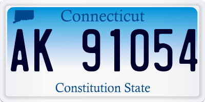 CT license plate AK91054