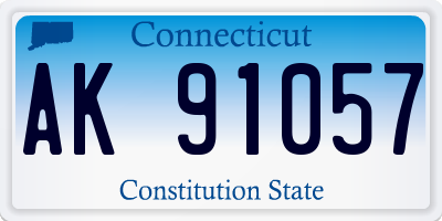 CT license plate AK91057