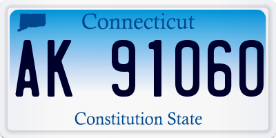 CT license plate AK91060
