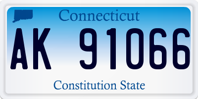 CT license plate AK91066