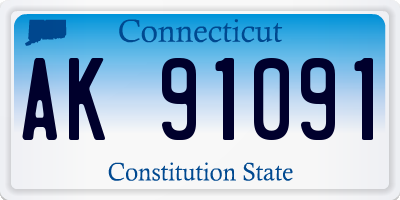 CT license plate AK91091