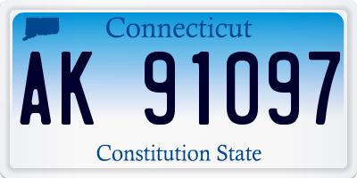 CT license plate AK91097