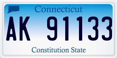 CT license plate AK91133
