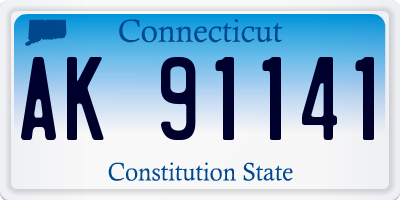 CT license plate AK91141