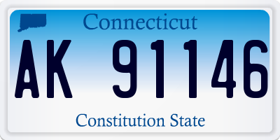 CT license plate AK91146