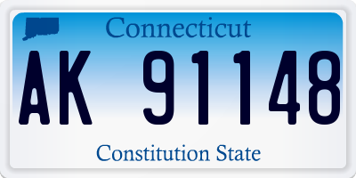 CT license plate AK91148