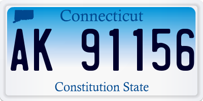 CT license plate AK91156