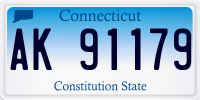 CT license plate AK91179