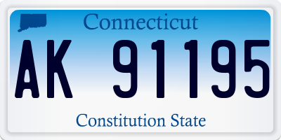 CT license plate AK91195