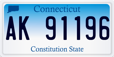 CT license plate AK91196