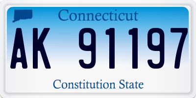 CT license plate AK91197
