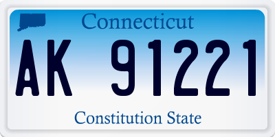 CT license plate AK91221