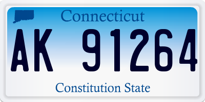 CT license plate AK91264