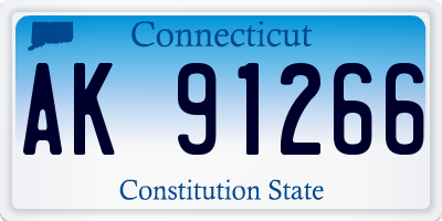 CT license plate AK91266