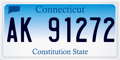 CT license plate AK91272